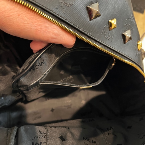 EUC Large MCM LEATHER Backpack - Picture 11 of 16